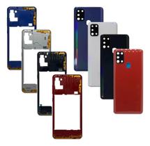 2X Carcaça Aro Lateral Botões Tampa Tras Compativel A21S A21