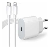 2X Carregador Cabo E Fonte Plug Usb C 20W Turbo Compatível I 2X Carregador Cabo E Fonte Plug Usb C 20W Turbo Compatível I