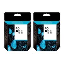 2x Cartucho 51645a 45 645 Preto 42ml Para Plotter