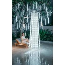 2x Cascata LED 8 Tubos Chuva Meteoro Branco Bivolt 2x Cascata LED 8 Tubos Chuva Meteoro Branco Bivolt