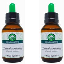 2X Centella asiática - Extrato Simples 60ml Herbal Foods