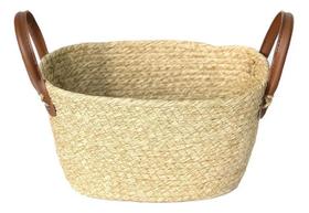 2X Cesto Fibra Natural Com Alça Paramount Pequeno 25X16X15 C 2X Cesto Fibra Natural Com Alça Paramount Pequeno 25X16X15 C