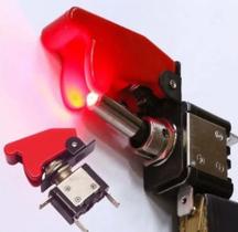 2x Chave Botão Caça C/ Led Neon Vermelho Tictac Som Nitro Vm 2x Chave Botão Caça C/ Led Neon Vermelho Tictac Som Nitro Vm