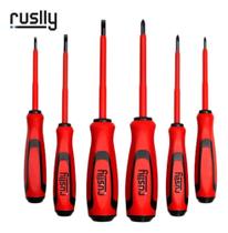 2X Chave De Fenda Philips Isolada Eletricista 6 Peças Imã Ma