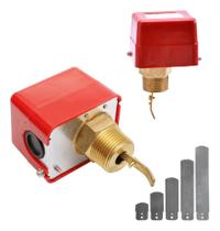 2X Chave De Fluxo Fluxostato Palheta Inox Água Rosca 1 Tubo