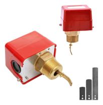 2X Chave De Fluxo Fluxostato Palheta Inox Água Rosca 3/4 Tu 2X Chave De Fluxo Fluxostato Palheta Inox Água Rosca 3/4 Tu