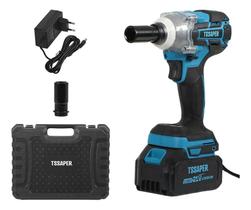 2X Chave De Impacto 21V Torque 380 Nm Com Acessórios Tssaper 2X Chave De Impacto 21V Torque 380 Nm Com Acessórios Tssaper