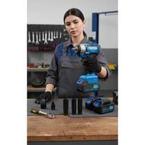 2x Chave Impacto 48V c/ 2 Baterias + Soquetes 46 Pçs