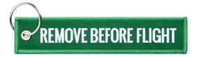 2X Chaveiro Bordado Remove Before Flight Aviação Carro Moto