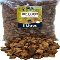 2X Chip De Coco 5 Litros Tratado - Orquídeas Plantas Flores