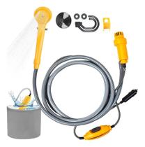 2X Chuveiro Portatil Camping 12V Para Acampamento E Viagens