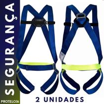 2x Cinto 1 Ponto De Segurança Epi Tipo Paraquedista Trabalho em Altura