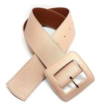 2X Cinto Couro Feminino Largo Couro Legítimo Fivela Quadrado 2X Cinto Couro Feminino Largo Couro Legítimo Fivela Quadrado