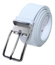 2X Cinto Social Masculino Branco Dupla Face Fivela Regulável