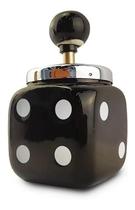 2X Cinzeiro Ceramica Com Tampa E Reservatório Preto 2X Cinzeiro Ceramica Com Tampa E Reservatório Preto