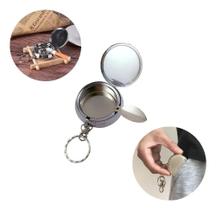 2X Cinzeiro De Bolso De Aço Inox Automático Portátil - Metal 2X Cinzeiro De Bolso De Aço Inox Automático Portátil - Metal