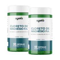 2x Cloreto De Magnésio P.a 140mg 60 Cápsulas Ayeko