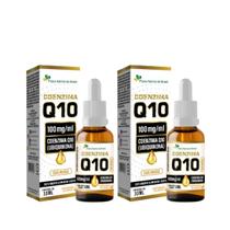 2x Coenzima Q10 100mg Ubiquinona Sublingual 30ml Sabor Laranja - Flora Nativa do Brasil 2x Coenzima Q10 100mg Ubiquinona Sublingual 30ml Sabor Laranja - Flora Nativa do Brasil