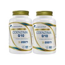 2X Coenzima Q10 200mg por porção 60caps Flora Nativa