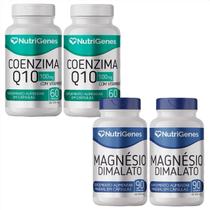 2x Coenzima Q10 Coq10 + 2x Magnésio Dimalato - Nutrigenes