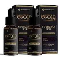 2x Coenzima Q10 Gotas 200mg + Vit E Nano Oleo Tcm Sublingual 60ml Ecomev