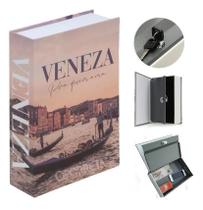 2X Cofre Falso Camuflado Com Chave Formato Livro Porta Joias 2X Cofre Falso Camuflado Com Chave Formato Livro Porta Joias