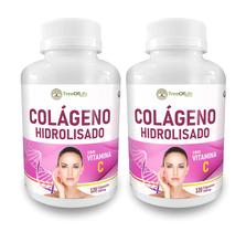 2x Colageno Hidrolisado Tipo I com Vitamina C 240 Capsulas 500mg