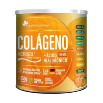 2x Colageno Hidrolisado Verisol Frutas Tangerina 250g Flora nativa do brasil