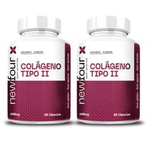 2x Colágeno Tipo 2 40mg Puro 60 Capsulas 400mg NewFour