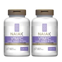2x Colágeno Verisol VMC Hair Nails Skin Naiak 120 Cápsulas