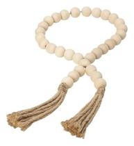 2X Colar Decorativo Em Madeira Decoração Mesa Sala Adorno Co