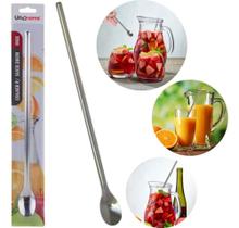 2X Colher 30 Cm Para Mexer Suco Leite Copo Jarra Comprida Co 2X Colher 30 Cm Para Mexer Suco Leite Copo Jarra Comprida Co
