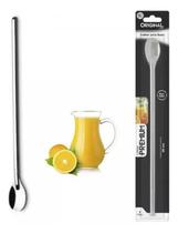 2X Colher Bailarina Longa Inox Para Mexer Suco Leite Jarra 2X Colher Bailarina Longa Inox Para Mexer Suco Leite Jarra