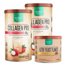 2x Collagen Pro - 450g Nutrify - Proteína do Colágeno + Nutriyeast Flakes - 100g
