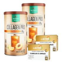 2x Collagen Pro - Colágeno Body Balance - 450g - Nutrify + 2x Cabelos e Unhas - 30 Cáps - Lavitan