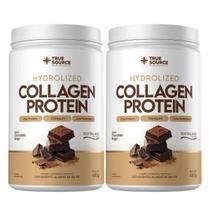 2x Collagen Protein Bodybalance True Source Chocolate Belga 450g