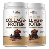 2x Collagen Protein Hidrolisado Chocolate 450g - True Source 2x Collagen Protein Hidrolisado Chocolate 450g - True Source