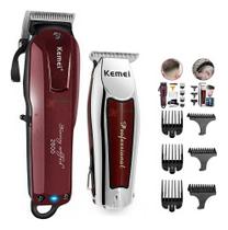 2X Combo Maquina Corte Profissional Kemei 2600 +Acabamento 9 2X Combo Maquina Corte Profissional Kemei 2600 +Acabamento 9