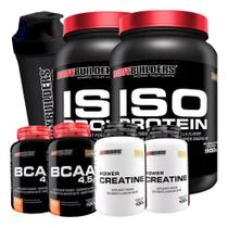 2X Combo Whey Protein Isolado + 2X Creatina + 2X Bcaa + Shak 2X Combo Whey Protein Isolado + 2X Creatina + 2X Bcaa + Shak
