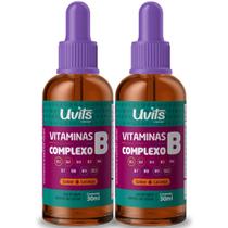2x Complexo B Liquída 30ml Gotas Uvits