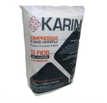 2X Compressa De Ge Karina 13 Fios C/500 100% Algodão Curat