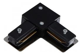 2X Conector Emenda Para Trilho Eletrificado Preto Branco Est