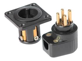 2X Conector Rc4A (Áudio) 4 Polos/2 Vias - Com Parafusos 2X Conector Rc4A (Áudio) 4 Polos/2 Vias - Com Parafusos