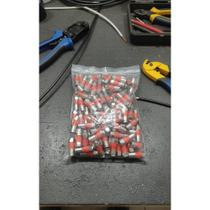 2x Conector RG59 Compressão Blindado - Pacote 100 Unidades
