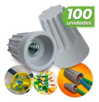 2X Conector Torção Emenda Cabos E Fios 0,8 Á 3Mm 100Un