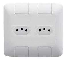 2X Conj 2 Tomadas 10A 4X4 Linha Aria Tramontina 2X Conj 2 Tomadas 10A 4X4 Linha Aria Tramontina