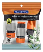 2X Conjunto Esguicho Bico Engate Rápido Irrigação Tramontina 2X Conjunto Esguicho Bico Engate Rápido Irrigação Tramontina