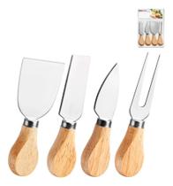 2X Conjunto Jogo De Utensílios Para Queijo Inox 4 Peças Gour 2X Conjunto Jogo De Utensílios Para Queijo Inox 4 Peças Gour