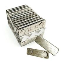 2X Conjunto Para Crachá Magnético Retangular 10 Unidades