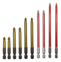 2X Conjunto Ponta Bits Ph2 50Mm 70Mm 90Mm 127Mm 150Mm Kit 10
